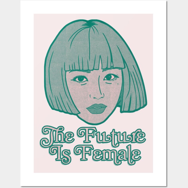 The Future Is Female ---- Original Duotone Design Wall Art by unknown_pleasures